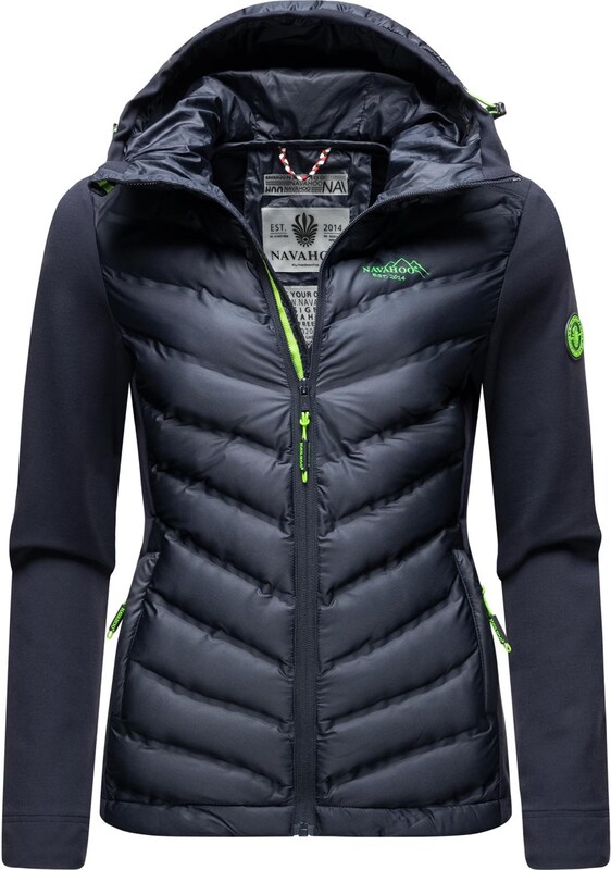 NAVAHOO Starpsezonu jaka 'Nimm Mich Mit' naktszils / neonzaļš