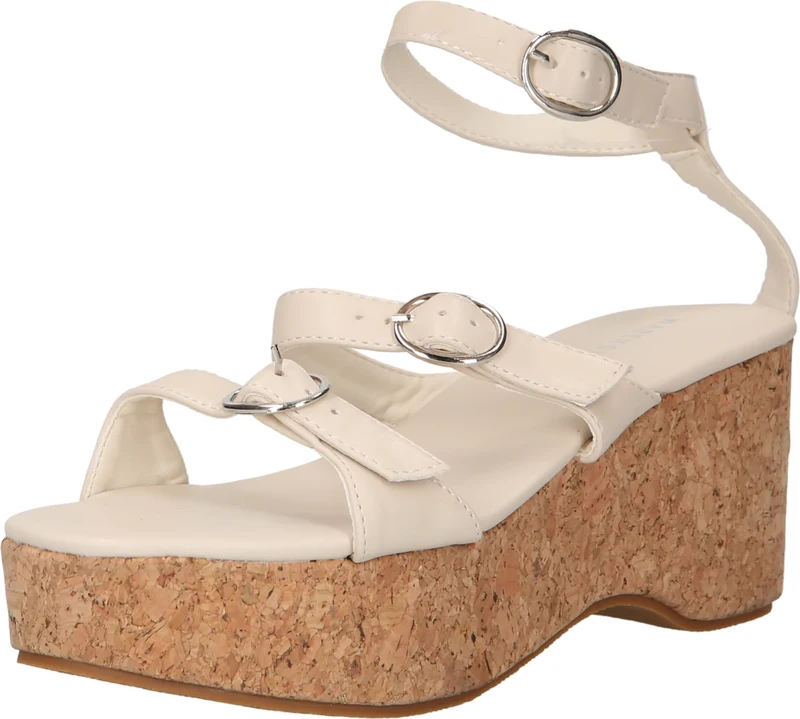 Warehouse Siksniņsandales krēmkrāsas