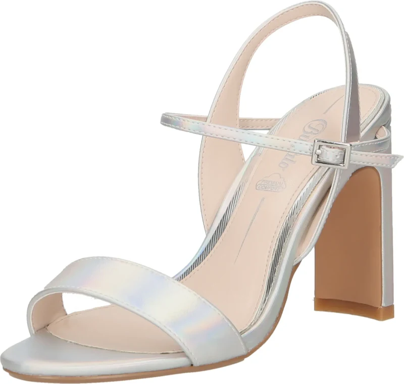 BUFFALO Siksniņsandales 'Jean' sudrabs