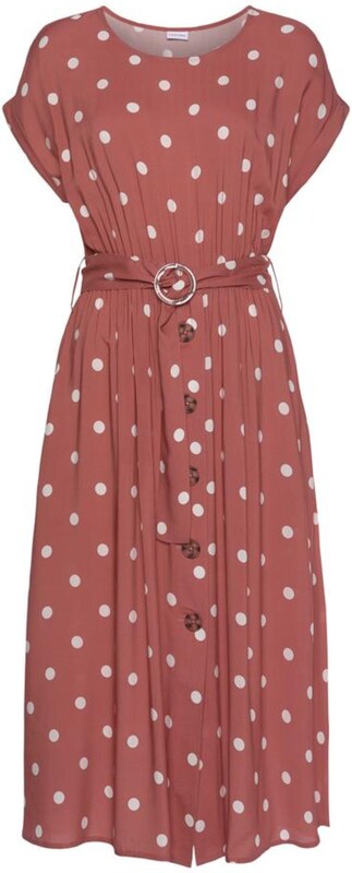 LASCANA Kleita sarkans / balts