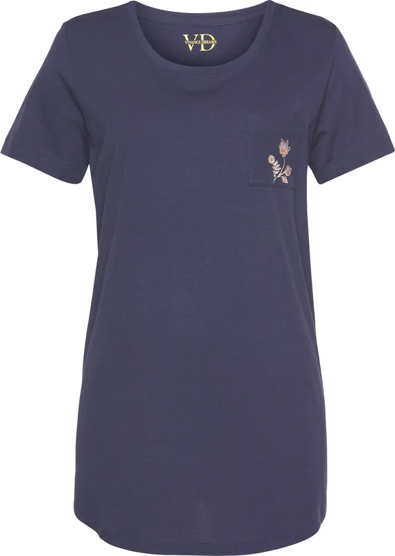 VIVANCE Pidžamas krekls tumši zils / jauktu krāsu