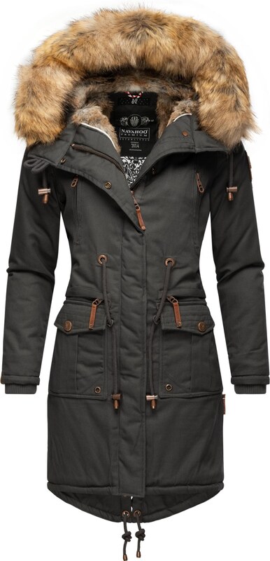 NAVAHOO Ziemas parka 'Rosinchen' brūns