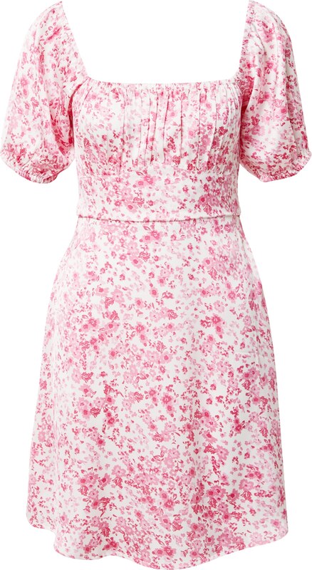 ABOUT YOU x Laura Giurcanu Kleita 'Ellen' rozā / rožkrāsas / balts