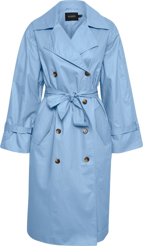 SOAKED IN LUXURY Starpsezonu mētelis debeszils