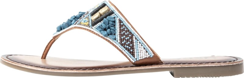 usha FESTIVAL Iešļūcenes ar pirkstu atdalītāju debeszils / šokolādes krāsas / zelts / balts