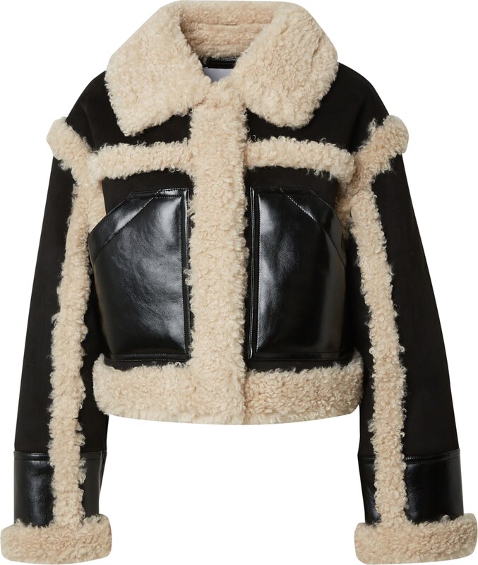 STAND STUDIO Starpsezonu jaka bēšs / melns