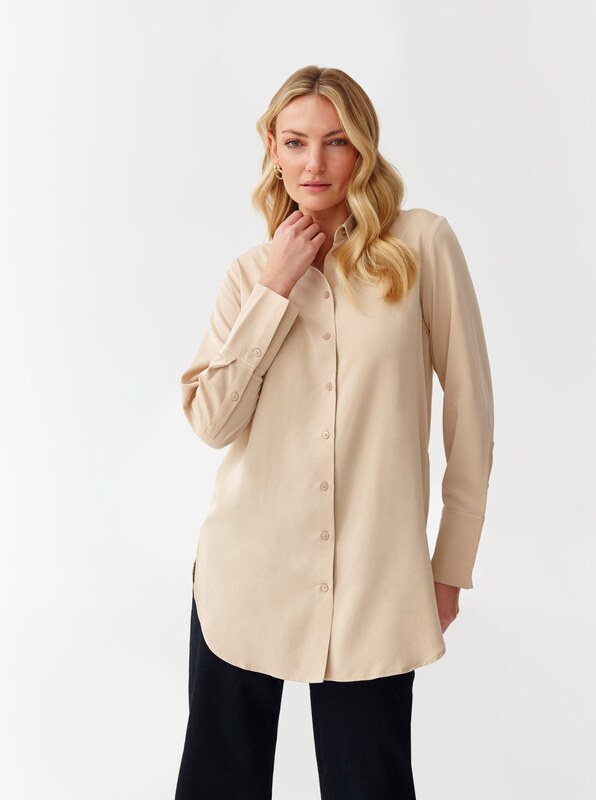 TATUUM Blūze ' MALIBU 5' bēšs