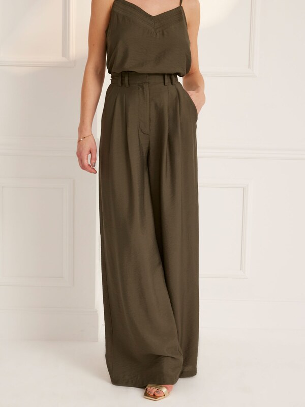 Guido Maria Kretschmer Women Klasiskas bikses 'Finja' olīvzaļš