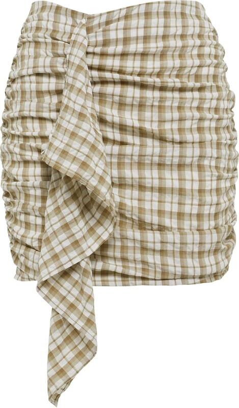 St MRLO Svārki 'GATHER' bēšs / brūns