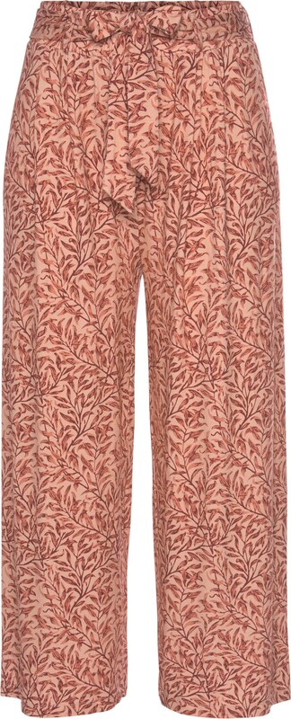 BEACH TIME Bikses 'Beach Time' brūns / gaiši sarkans