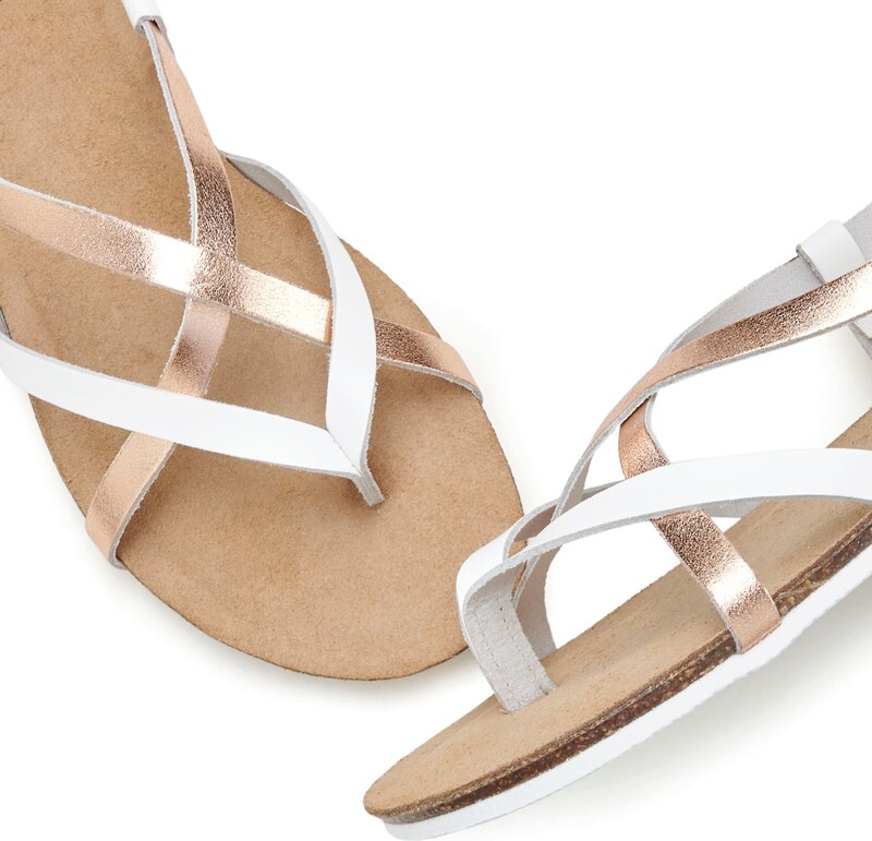 VIVANCE Iešļūcenes ar pirkstu atdalītāju rožzeltains / balts