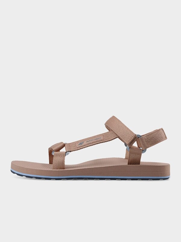 4F Sieviešu sandales - smilškrāsas