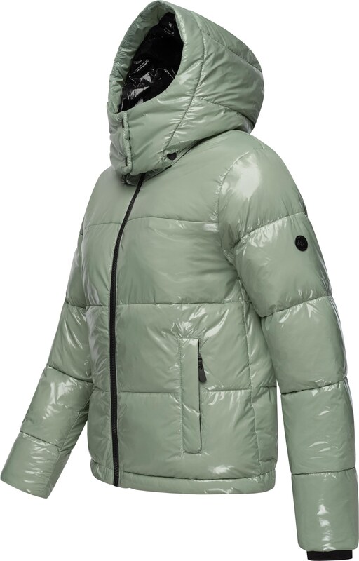 Ragwear Ziemas jaka 'Roobie' gaiši zaļš / melns