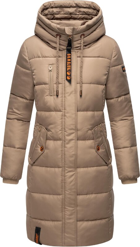 MARIKOO Ziemas mētelis 'Yuikoo' pelēkbrūns