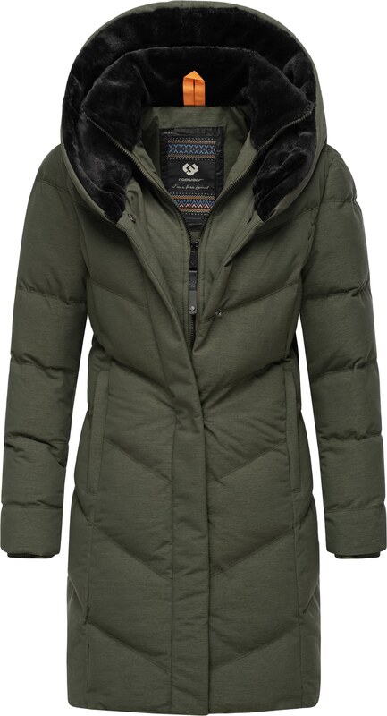 Ragwear Ziemas mētelis 'Natalka' olīvzaļš