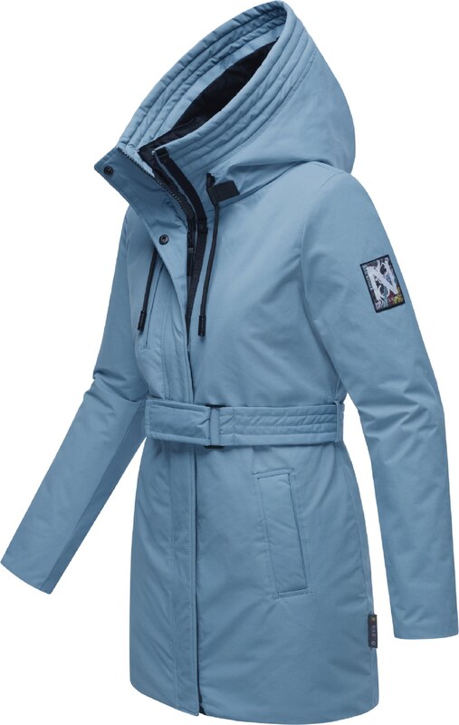 NAVAHOO Ziemas parka debeszils / melns