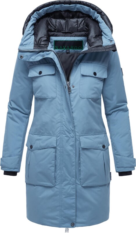 NAVAHOO Ziemas parka 'Eissturm 14' baložzils / melns