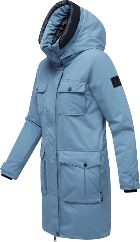 NAVAHOO Ziemas parka 'Eissturm 14' baložzils / melns