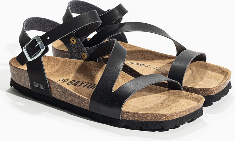 Bayton Siksniņsandales 'Vigo' melns