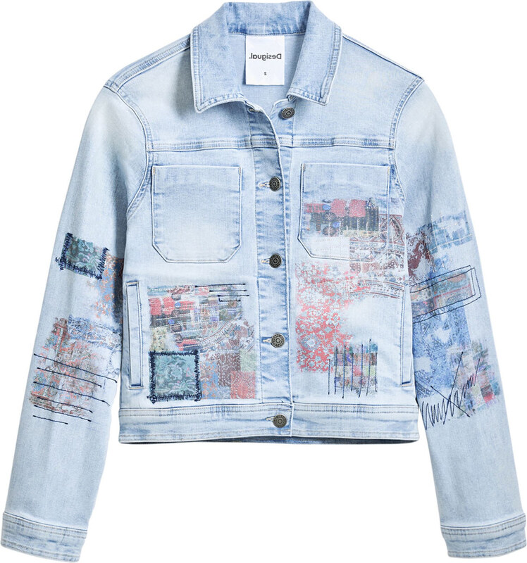 Desigual Starpsezonu jaka zils džinss / jauktu krāsu