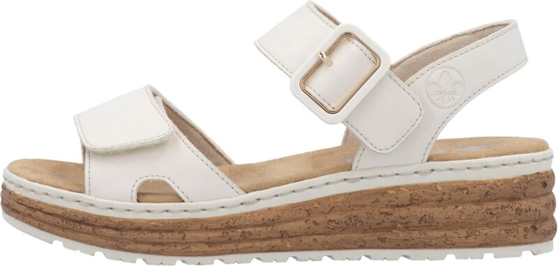 Rieker Siksniņsandales krēmkrāsas