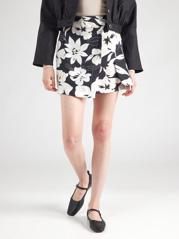 ABOUT YOU Svārki 'Poppy' melns / balts