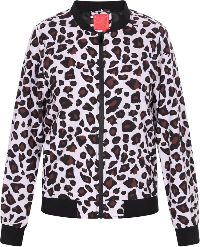 swirly Starpsezonu jaka brūns / melns / gandrīz balts