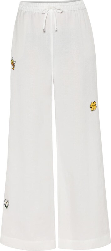 TATUUM Bikses brūns / dzeltens / melns / gandrīz balts