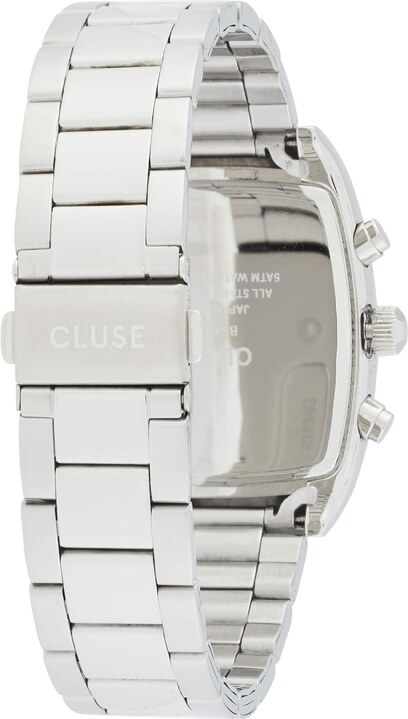 CLUSE Analogais pulkstenis 'Quartaut' zils / sudrabs