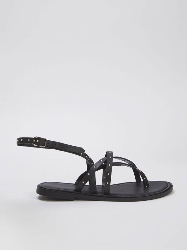 Trendyol Iešļūcenes ar pirkstu atdalītāju melns