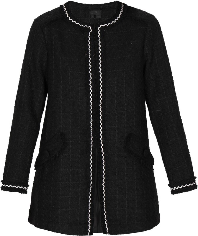 DreiMaster Klassik Starpsezonu jaka 'Classic Look' melns / balts