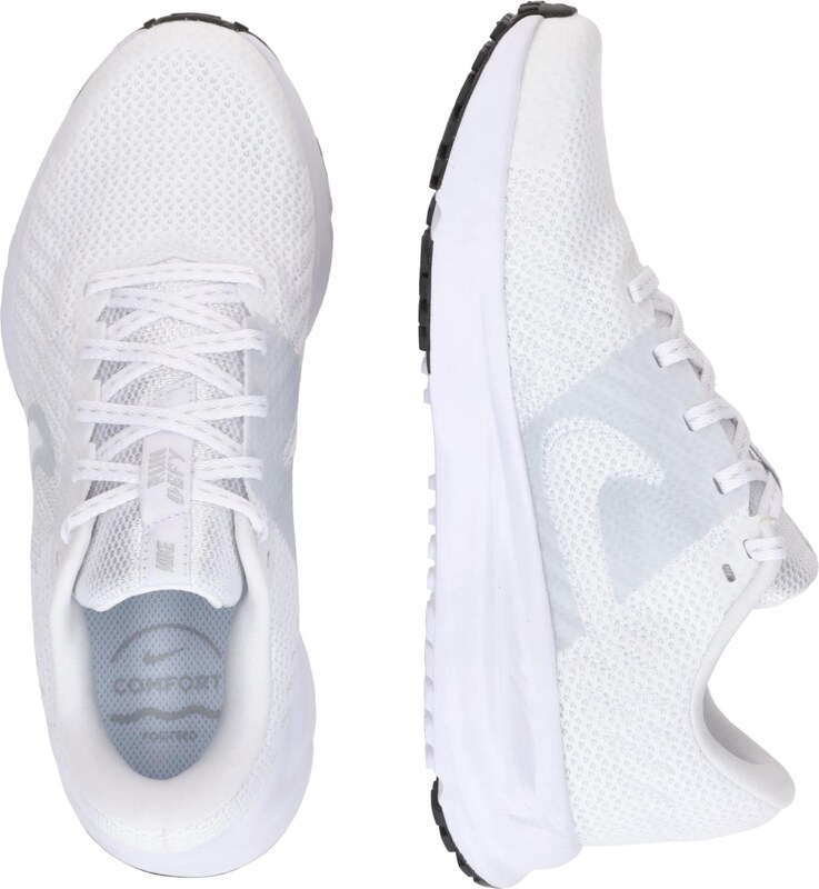 NIKE Skriešanas apavi 'Run Defy' gaiši pelēks / balts