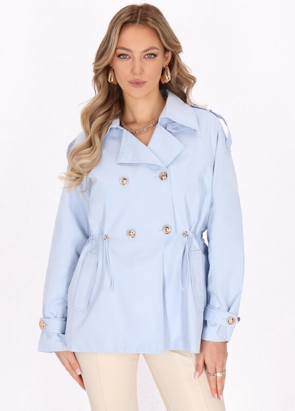 faina Starpsezonu mētelis debeszils