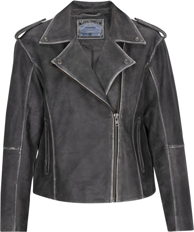 DreiMaster Vintage Starpsezonu jaka tumši pelēks