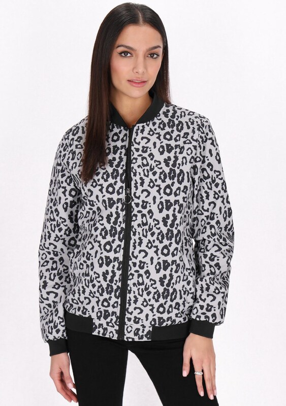 myMo ROCKS Starpsezonu jaka pasteļlillā / melns