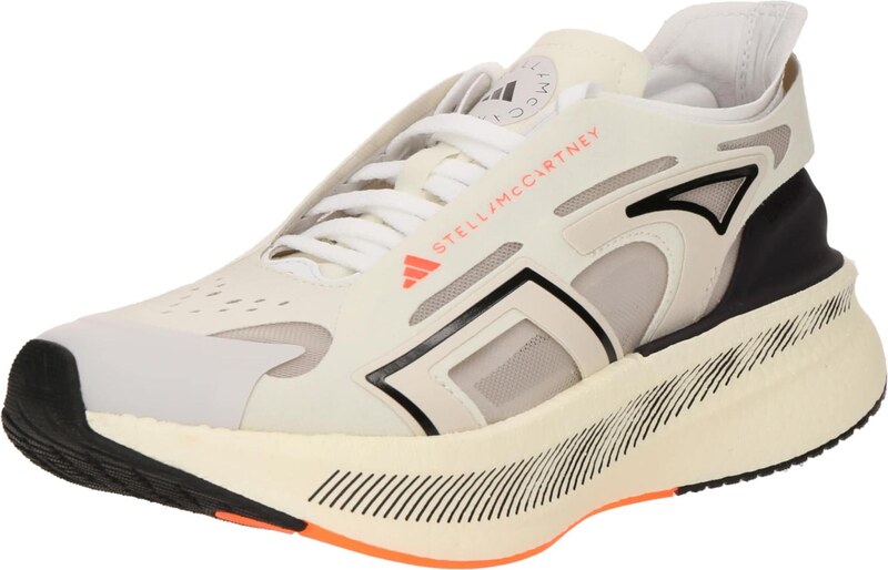 ADIDAS BY STELLA MCCARTNEY Skriešanas apavi 'Ultraboost 5' ziloņkaula krāsas / gaiši sarkans / melns