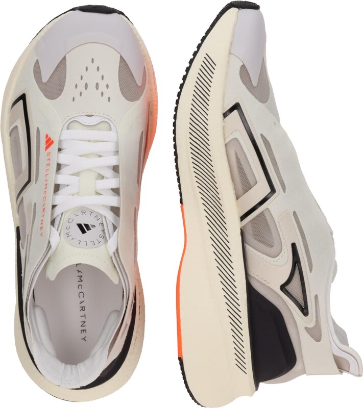 ADIDAS BY STELLA MCCARTNEY Skriešanas apavi 'Ultraboost 5' ziloņkaula krāsas / gaiši sarkans / melns