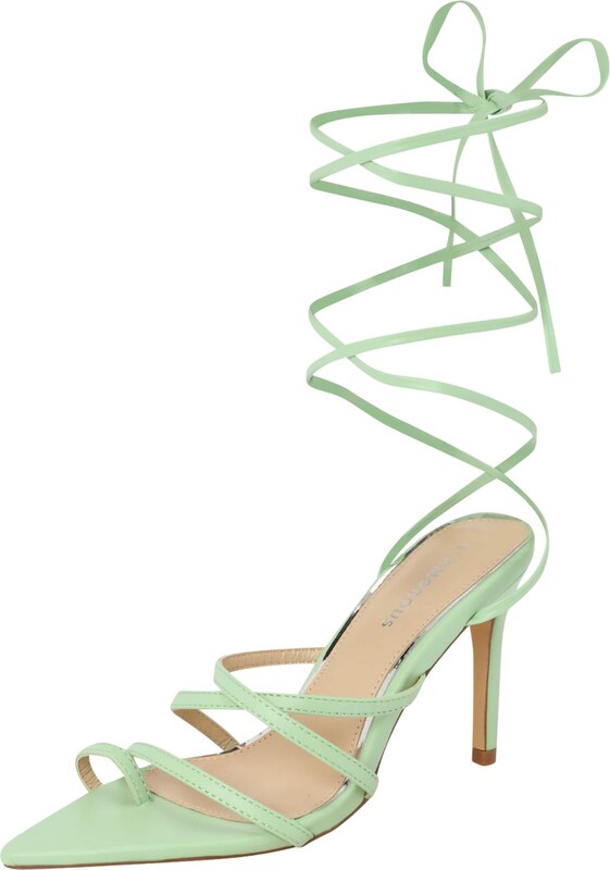 GLAMOROUS Siksniņsandales gaiši zaļš