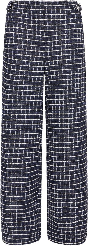 ICHI Bikses 'ICHKATE CLOULE' tumši zils / melns / gandrīz balts