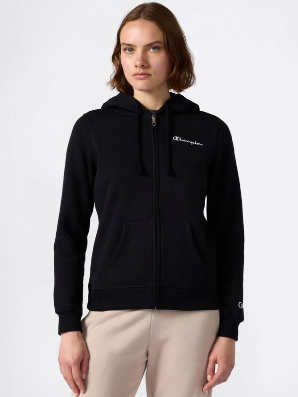 Champion Authentic Athletic Apparel Sportiska jaka melns / balts