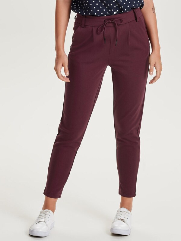 ONLY Klasiskas bikses 'Poptrash' vīnsarkans