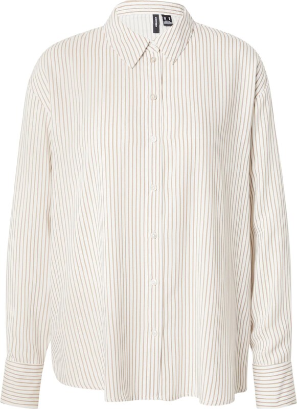 VERO MODA Blūze 'VMALICE' olīvzaļš / balts