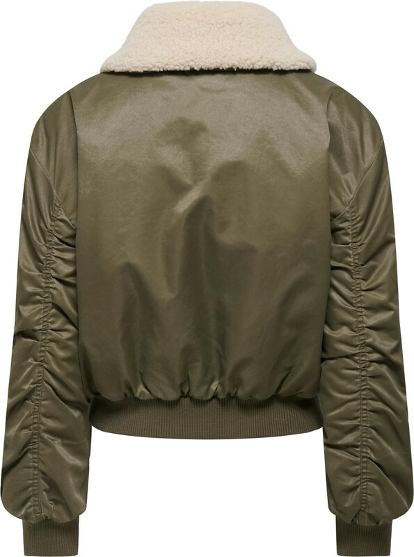 ONLY Starpsezonu jaka 'ONLSuri' bēšs / olīvzaļš