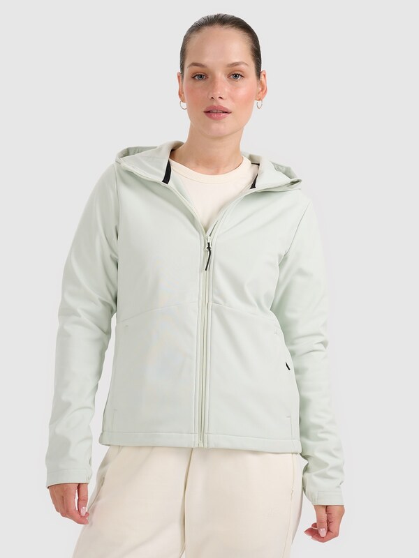 4F Sieviešu softshell vējizturīga virsjaka membrāna 5000 - tirkīza