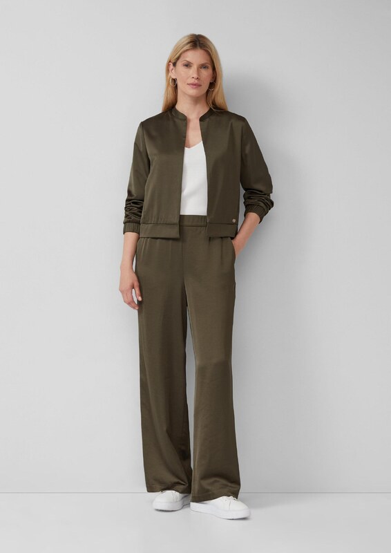 s.Oliver BLACK LABEL Starpsezonu jaka olīvzaļš