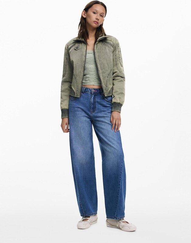 Desigual Starpsezonu jaka gaiši zaļš