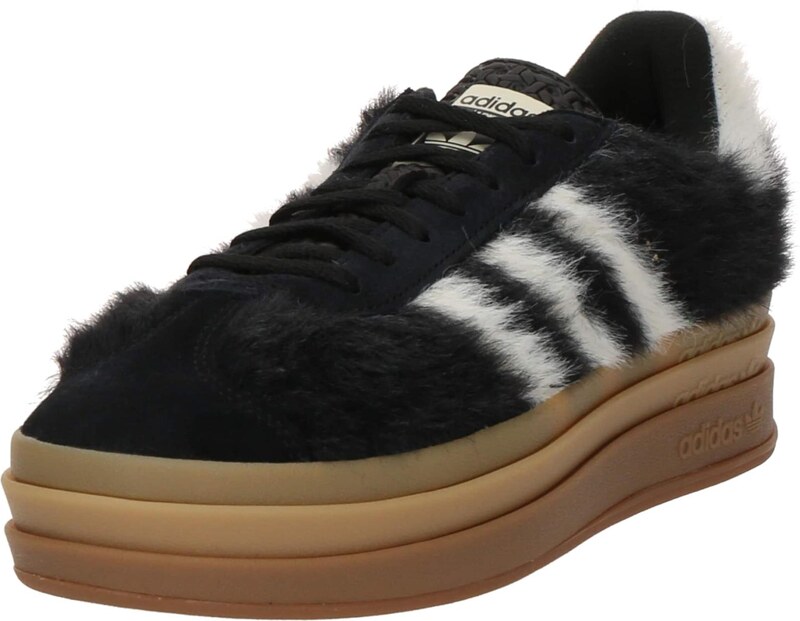 ADIDAS ORIGINALS Zemie brīvā laika apavi 'GAZELLE BOLD' melns / balts