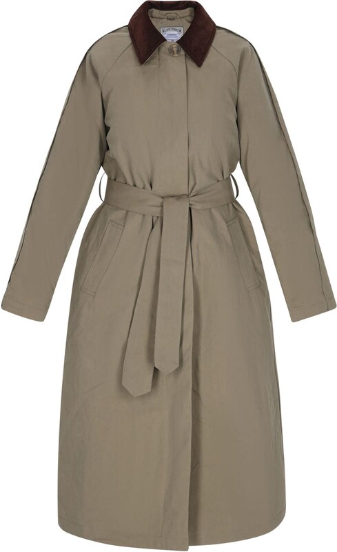 DreiMaster Vintage Starpsezonu mētelis brūns / tumši zaļš