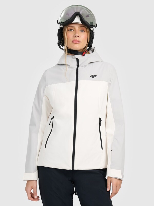 4F Sieviešu slēpošanas virsjaka membrāna 5 000 - balta