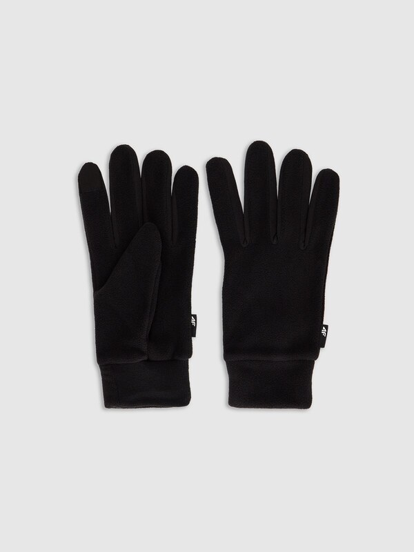 4F Touch Screen trikotāžas cimdi unisex - melni
